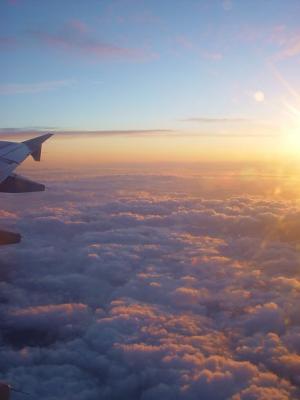 Sunset on the Plane
