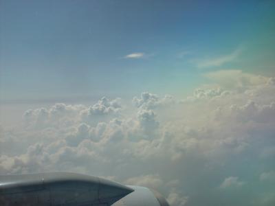 Rainbow above the clouds