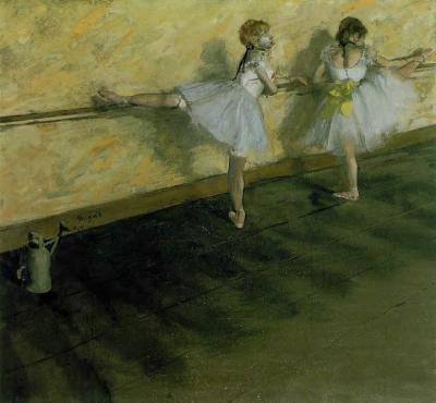 Dancers Practicing at the Bar - Degas