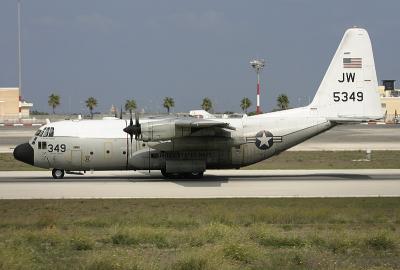 One of the more unusual visitors to the airshow was this US Navy C-130T