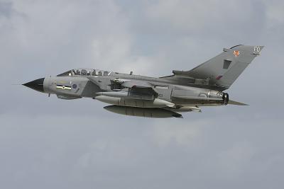 12 Squadron Tornado GR.4 performs an overshoot before landing