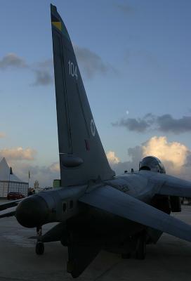 Harrier T.10 in the early evening gloom