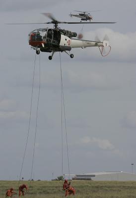 The Armed Forces of Malta gave a spirited display with their Alouette IIIs