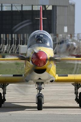 Netherlands Air Force PC-7 taxies out prior to its display