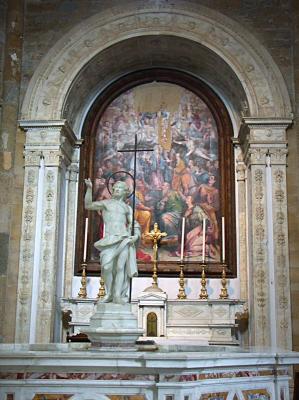 Inside the Baptistry, Volterra