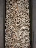 Carved column next to the Bronz door, Duomo