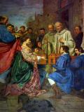 Detail of a painting, Abbadia San Salvatore