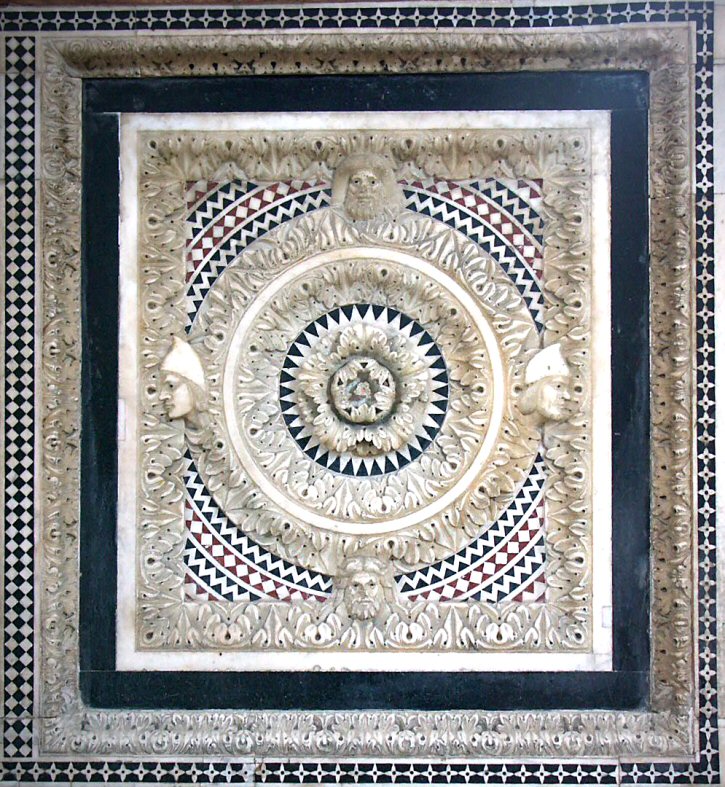 A panel on the Baptismal Font, Pisa