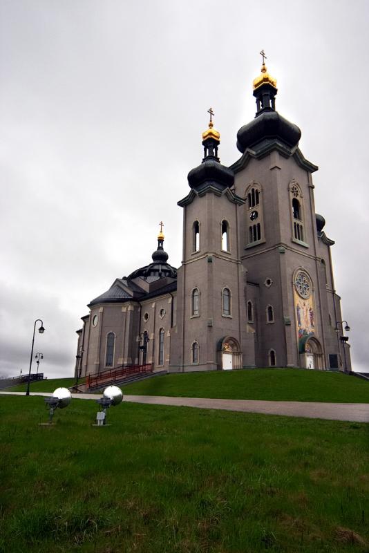 cathedral in the rain