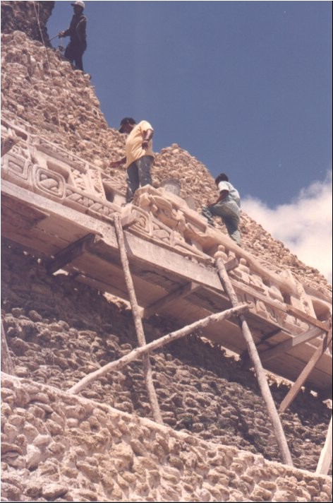 Xunantunich Reconstruction. ca 2003