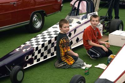 Drivers with thier Dragsters