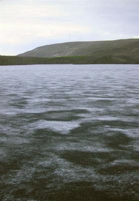 Frozen lake near Inari