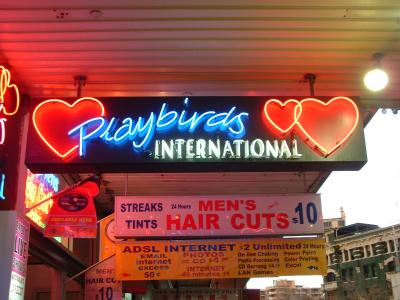 'Playbirds' neon Kings Cross 2004