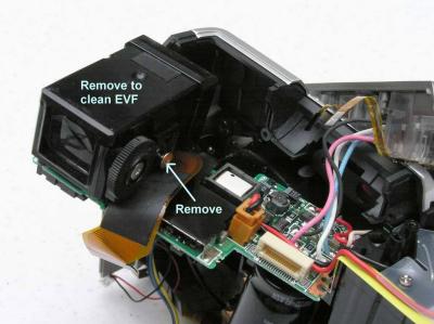Remove Screw and EVF Cover