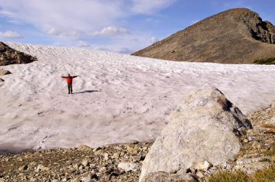 On the glacier