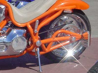 custom motorcycle shine