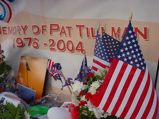 Pat Tillman<br>memorial tribute