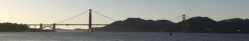 The bridge from the marina