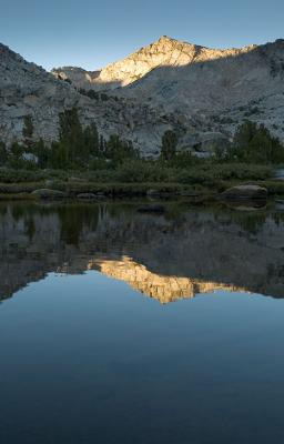 Sunrise on Vogelsang, near end of Fletcher Lake