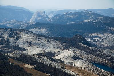 Half Dome from the summit of Vogelsang Peak