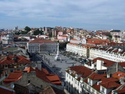 Rossio from Sta. Justa Lift