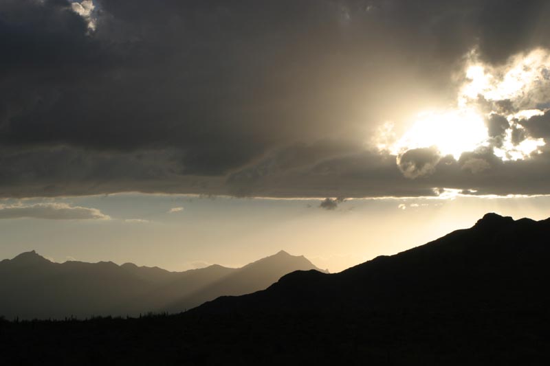 Sunset thru Clouds