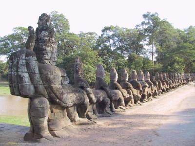 les portes d'Angkor Thom