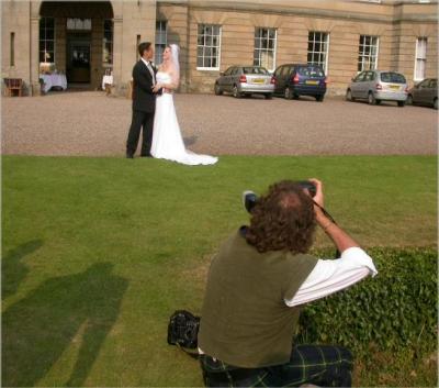 Photographing the newly weds