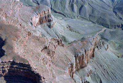 Rock formations, arial view