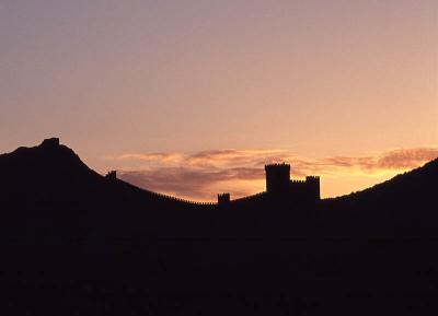 Sudak castle sunset