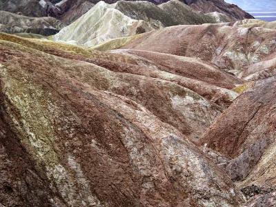 Colored folded hills