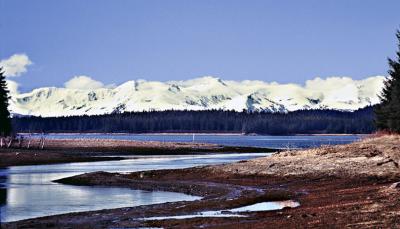River and mountains