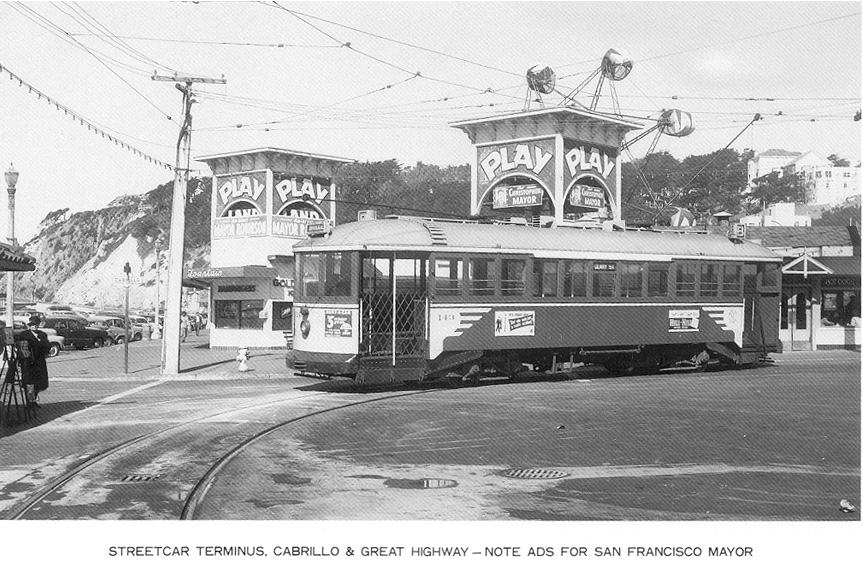 trolley rides  to ocean beach