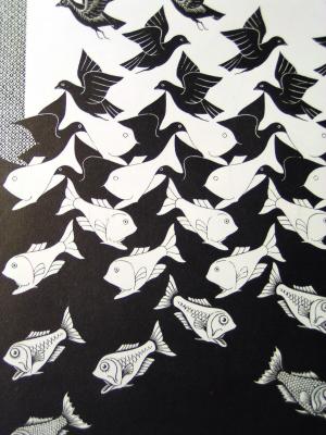 Sky and Water, Escher (1938)