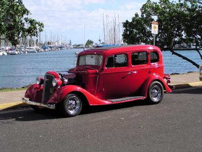 Antique red chariot