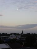 Evening moon at Christchurch