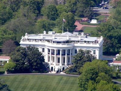 The White House, viewed from the Washington Monument