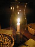 Table candle at Chownings
