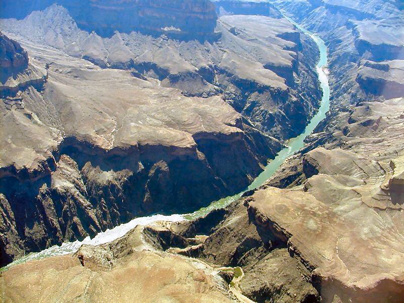 Aerial view of the Colorado River