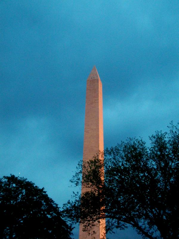 Washington Monument at Sunset