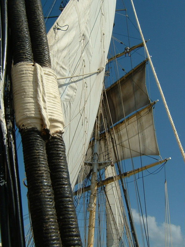 Look Closely...See the Man in the Rigging?