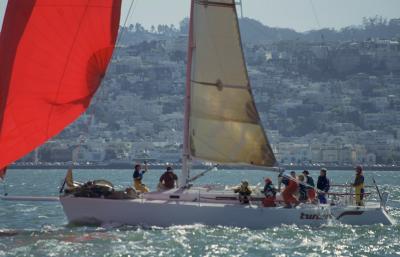 4-05 J-120 and Spinnaker