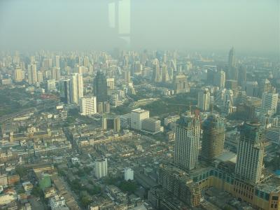 Bangkok view from 77th floor of BaiyokeBangkok Sky Tower
