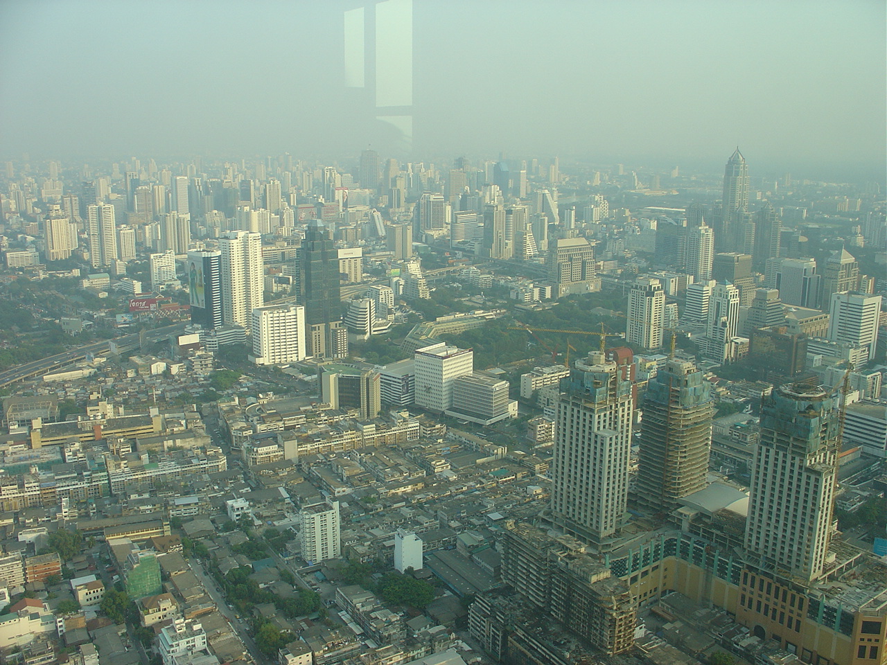 Bangkok view from 77th floor of BaiyokeBangkok Sky Tower