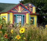 Sunflower House In Eastport, Maine