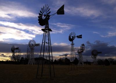 Windmill Farm at Dusk