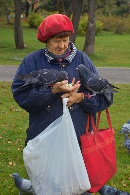 Bird woman with Love