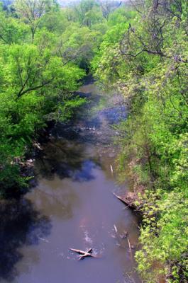 Rock Creek, seen from a bridge along the Crescent Trail