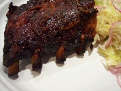 Smoked ribs & no-mayo coleslaw