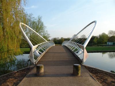 Modern Bridge - Bedford England by Hassan Abba
